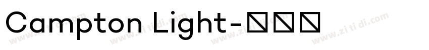 Campton Light字体转换